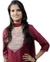 Wine colour embroidery kurti with pant and dupatta. Rayon printed Fabric