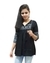 Black rayon embroidery top