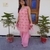 Manaat Pink Printed 3-piece Suit Set