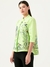 Albion Women Smart Premium P Green Blouson Top