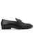 ROSSO BRUNELLO MEN BLACK LOAFERS