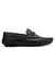 Rosso Brunello Men's Black Mocassins