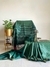Green Soft Silk Saree With Beige woven Motifs