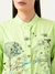 Albion Women Smart Premium P Green Blouson Top