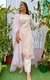 Baby pink painted kurta set