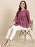 SHOWOFF Women's Solid Lavender Anarkali Kurti