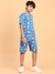 Ninos Dreams Blue Space Mission Boys Shorts Coord set