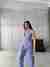 Lilac cropped waistcoat with pants co-ord set