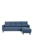 neudot Aria 6 Seater LHS Sectional Sofa in Earth Blue Colour