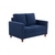 neudot Roman Sofa for Living Room |2 Persons Sofa|Premium Fabric with Cushioned Armrest | 3 Years Warranty|Solid Wood Frame|2 Seater in Cobalt Blue Color