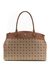 Guess Brown Polyester Logo Women Tote Bag