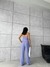 Lilac cropped waistcoat with pants co-ord set