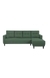 neudot Aria 6 Seater LHS Sectional Sofa in Earth Green Colour