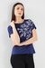 Printed Cotton Round Neck Women's Top