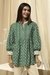Printed Chambray Collared Women's Casual Wear Kurta
