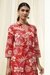 Printed Chambray Collared Women's Casual Wear Kurta