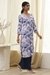 Printed Rayon V-Neck Women's Casual Wear Kurta