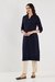 Solid Rayon Collared Women's Kurta