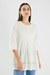 Schiffli Blended Fabric Round Neck Women's Tunic