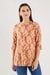Printed Rayon Collared Women's Tunic