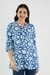 Printed Rayon Y-Neck Women's Tunic