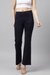 Solid Regular Fit Nylon Women's Casual Wear Trousers
