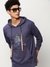 SHOWOFF Men's Hooded Graphic Purple Sweatshirt