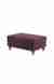 neudot Hailey Fabric Ottoman | Entry Way Stool | Wooden Legs | Paradise Purple Colour