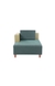 neudot Hailey Duet Fabric 1 Seater RHS Lounger in Castle Green Colour