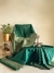 Forest Green Art Silk Saree With Brocade Butties & Heavy Woven Pallu & Border