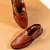 Imperio Tan Men Woven Leather Slip On Sandals