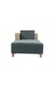 neudot Hailey Fabric Chaise Lounger RHS in Castle Green Colour | Wooden Leg| Dual Color | Sectional Sofa