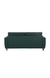 neudot Scott Sofa for Living Room |3 Persons Sofa|Premium Leatherette with Cushioned Armrest | 3 Years Warranty|Solid Wood Frame|3 Seater in Castle Green Color