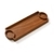 Handcrafted Wooden Bamboo Appetizer Serving Tray (Brownpack of 2)