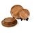 Acacia Wood Dinner Plates4 each of 11 Inch & 8 inch Round Wood Plates Set of 8Hand crafted and Organic