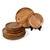 Acacia Wood Dinner Plates6 each of 11 Inch & 8 inch Round Wood Plates Set of 12Hand crafted and Organic