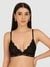 Guess Black Cotton Solid/Plain Women Pushup Bra