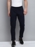 SHOWOFF Men's Solid Navy Blue Relaxed Fit Regular Track Pant
