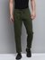 SHOWOFF Men's Solid Olive Relaxed Fit Regular Track Pant