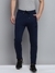 SHOWOFF Men's Solid Navy Blue Relaxed Fit Regular Track Pant