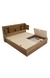 neudot Paris King Engineered Wood King Box Bed - Leon Teak