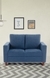 NEUDOT Roman Fabric Sofa for Living Room | 2 Seater Sofa for Drawing Room & Bedroom, Sofa for Office & Lounge - Dusky Blue