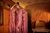 Onion Pink Feather sleeves Gown