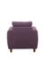 neudot Scott Single Seater Fabric Sofa | Premium Fabric Sofa | Padded Cushioned Armrest | Solid Wood Leg - Paradise Purple