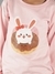 Ninos Dreams Bunny Doughnut Print Pink Full Sleeves for Girls Sweatshirt-Pink