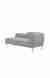 neudot Diva RHS Sofa Chaise Lounger with Golden Legs for Living Room|Bedroom|2 Person Sofa|Diwan|Premium Fabric | Solid Wood Frame|2 Seater (Colour : Misty Grey (DIY))