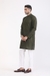 Albion Mens Primume M.Green Kurta Pyjama