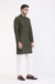 Albion Mens Primume M.Green Kurta Pyjama