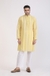 Albion Mens Primume Mustard Kurta Pyjama