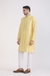 Albion Mens Primume Mustard Kurta Pyjama